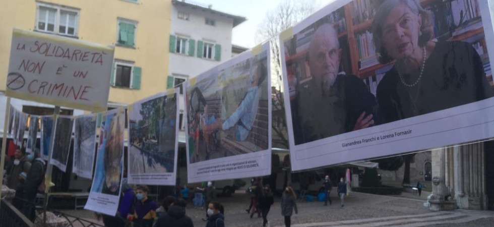 Un "ponte di corpi" fra 31 piazze d'Europa